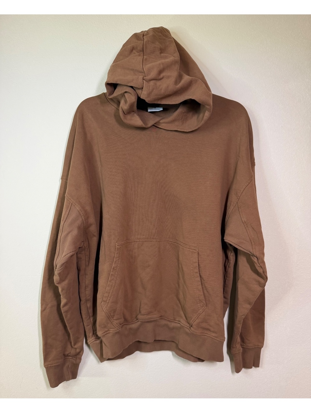 Mens Gymshark Brown Pullover Hoodie Size M